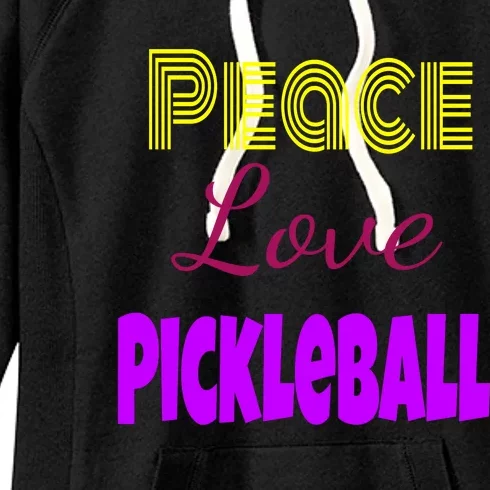 Peace Love Pickleball Women's Fleece Hoodie