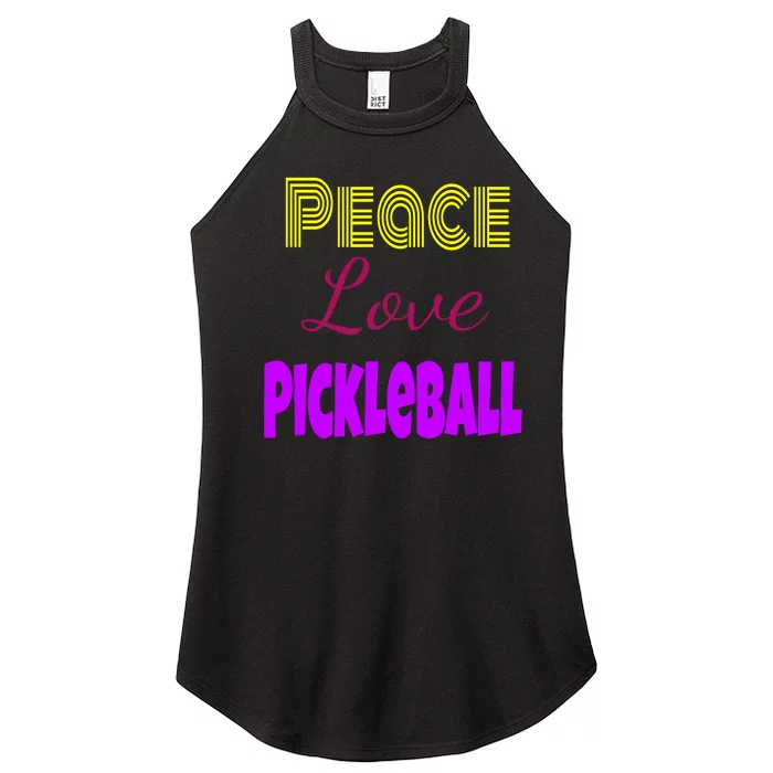 Peace Love Pickleball Women’s Perfect Tri Rocker Tank