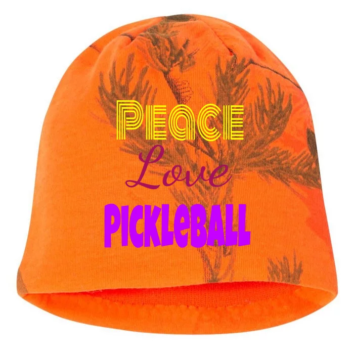 Peace Love Pickleball Kati - Camo Knit Beanie