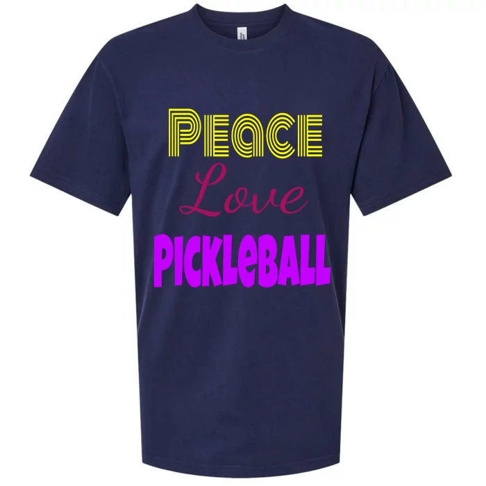 Peace Love Pickleball Sueded Cloud Jersey T-Shirt