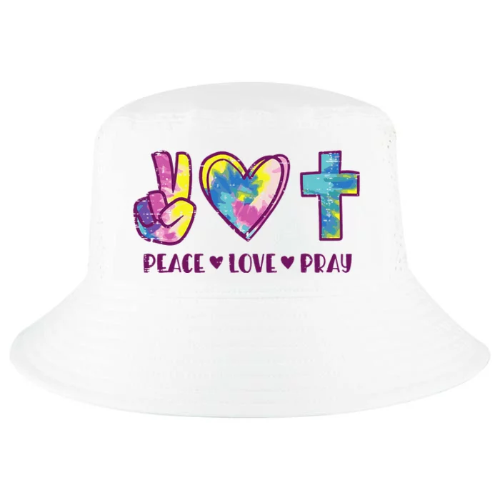 Peace Love Pray God Jesus Christian Hippie Men Women Kids Cool Comfort Performance Bucket Hat