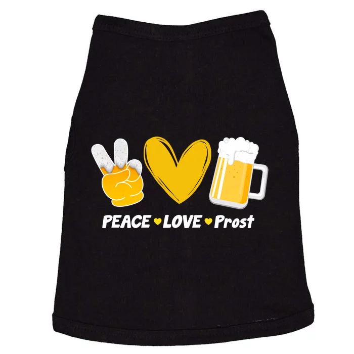 Peace Love Prost Beer Oktoberfest Doggie Tank