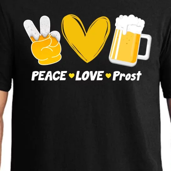 Peace Love Prost Beer Oktoberfest Pajama Set