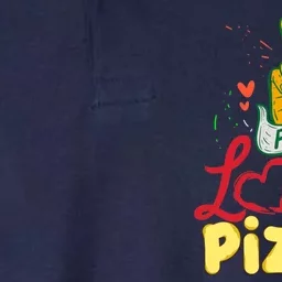 Peace Love Pizza Funny Pizza Gifts Softstyle Adult Sport Polo