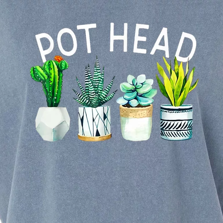 Pothead Love Plant Gardener Pothead Succulent Garment-Dyed Women's Muscle Tee