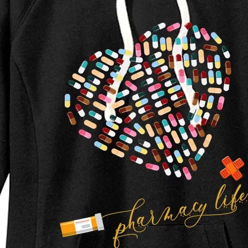 Pharmacy Life Pharmacist Heart Happy Valentine's Day Outfits Women's Fleece Hoodie