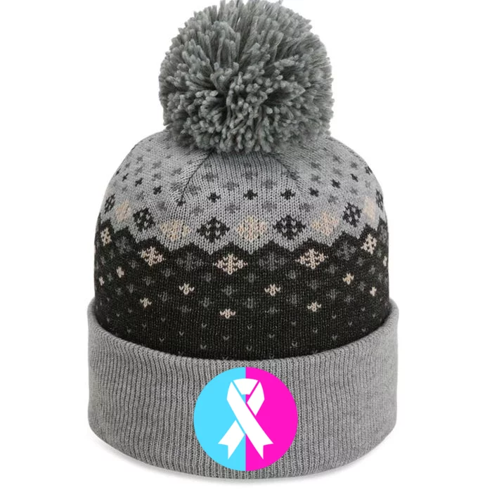 Pro Life Pregnancy Infant Loss Awareness Protect Life Anti Abortion The Baniff Cuffed Pom Beanie