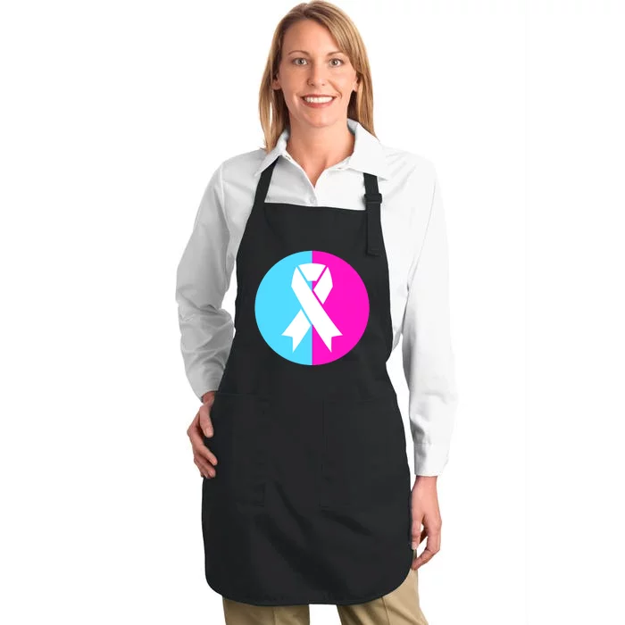 Pro Life Pregnancy Infant Loss Awareness Protect Life Anti Abortion Full-Length Apron With Pocket