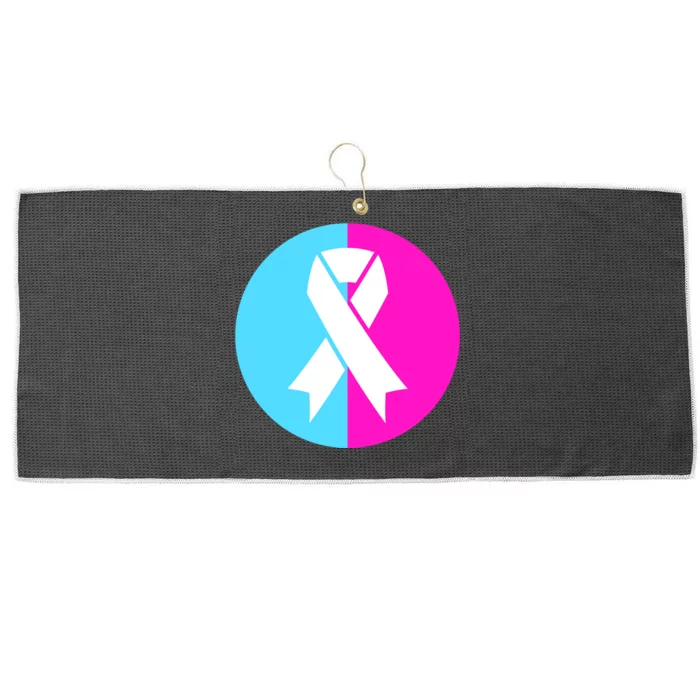 Pro Life Pregnancy Infant Loss Awareness Protect Life Anti Abortion Large Microfiber Waffle Golf Towel