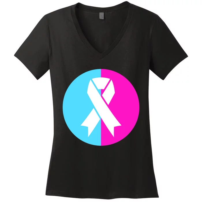 Pro Life Pregnancy Infant Loss Awareness Protect Life Anti Abortion Women's V-Neck T-Shirt