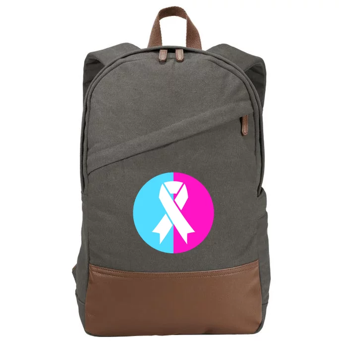 Pro Life Pregnancy Infant Loss Awareness Protect Life Anti Abortion Cotton Canvas Backpack