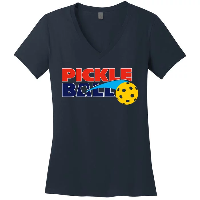 Pickleball League Women's V-Neck T-Shirt