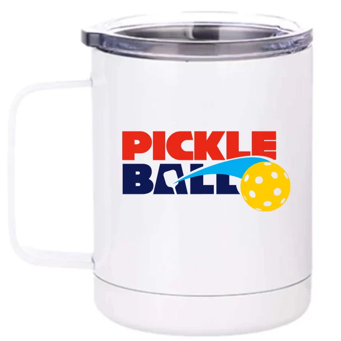 Pickleball League Front & Back 12oz Stainless Steel Tumbler Cup