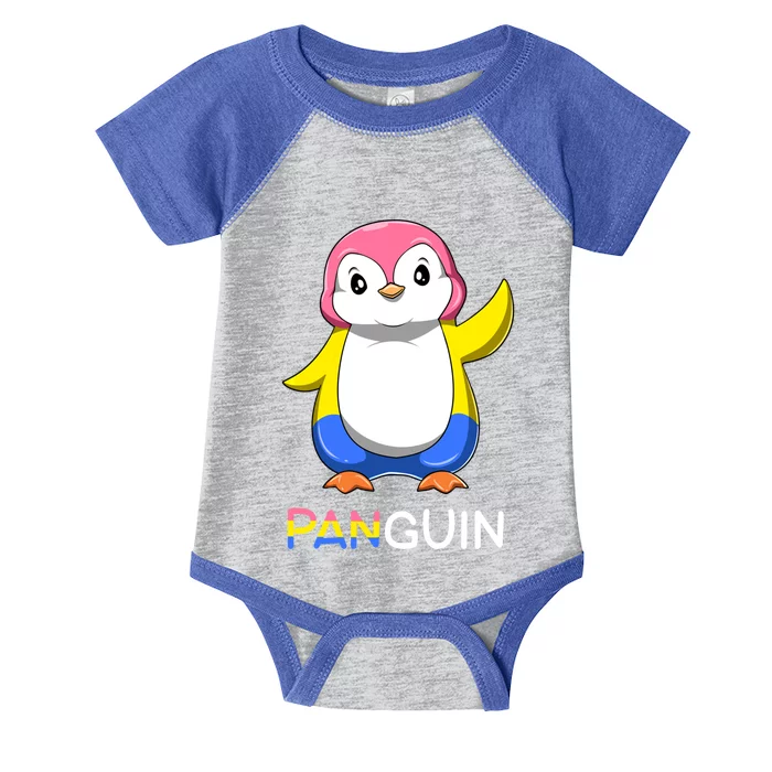 Pansexual Lgbtq Penguin A Colorful Pansexual Animal Gift Infant Baby Jersey Bodysuit