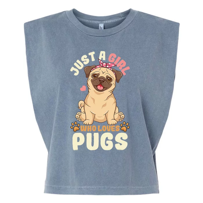 Pug Love Garment-Dyed Women's Muscle Tee