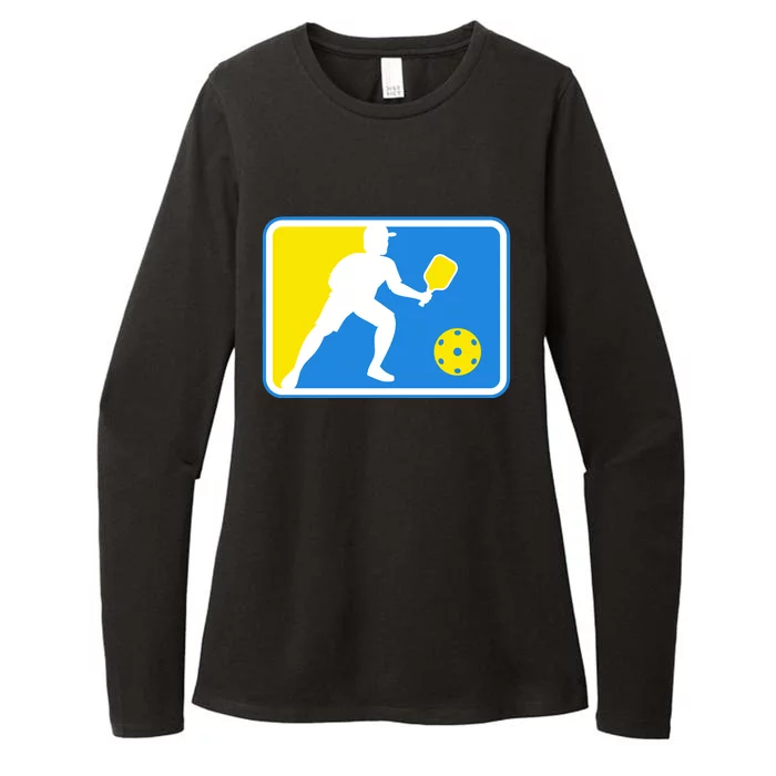 Pickleball Logo Womens CVC Long Sleeve Shirt