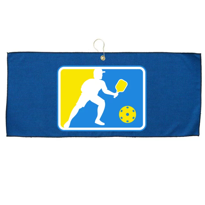 Pickleball Logo Large Microfiber Waffle Golf Towel