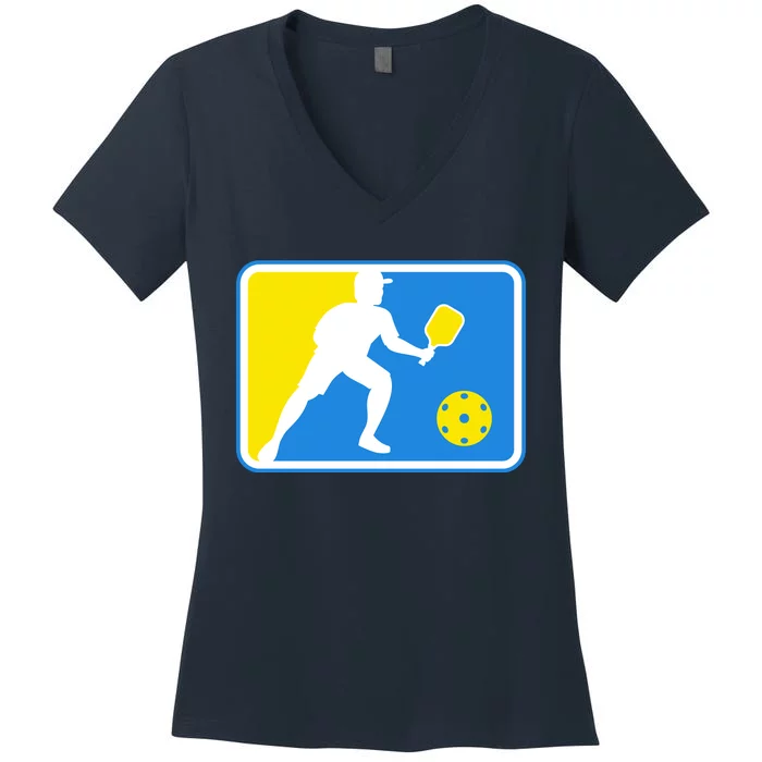 Pickleball Logo Women's V-Neck T-Shirt