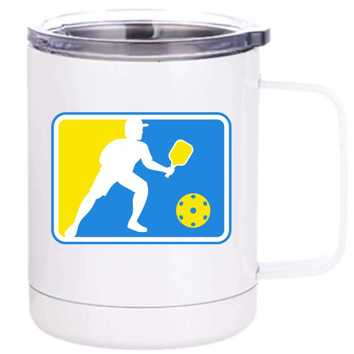 Pickleball Logo Front & Back 12oz Stainless Steel Tumbler Cup