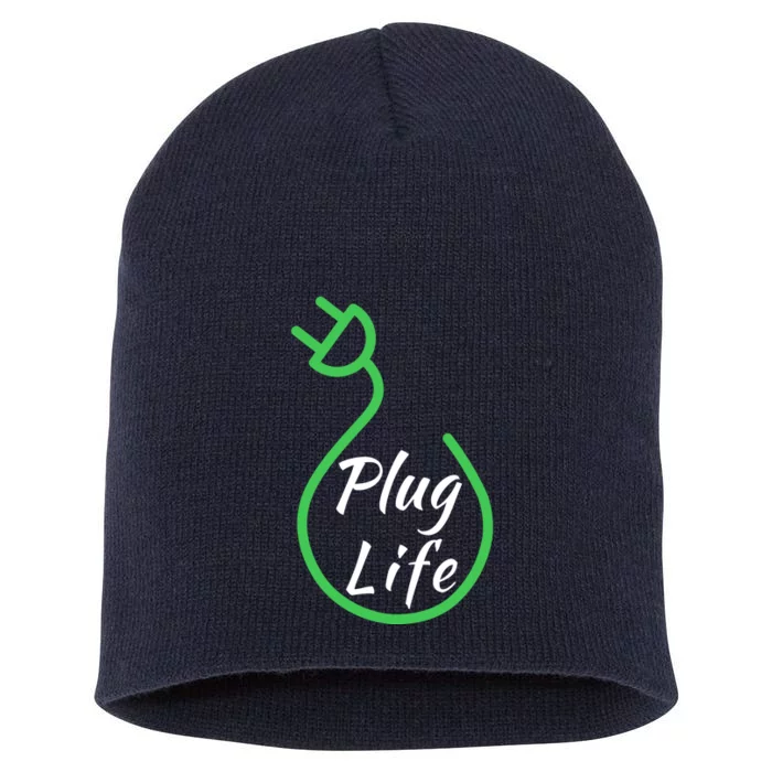 Plug Life, Proud S EV Owner, Drive EVs Funny Electric Car Short Acrylic Beanie