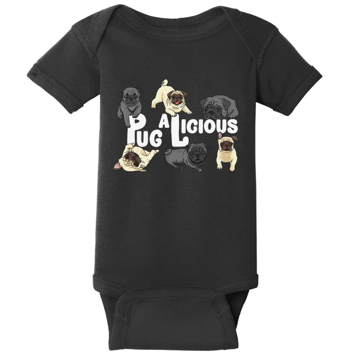 Pug Lover Pug Pug Owner Gift Pug Baby Bodysuit