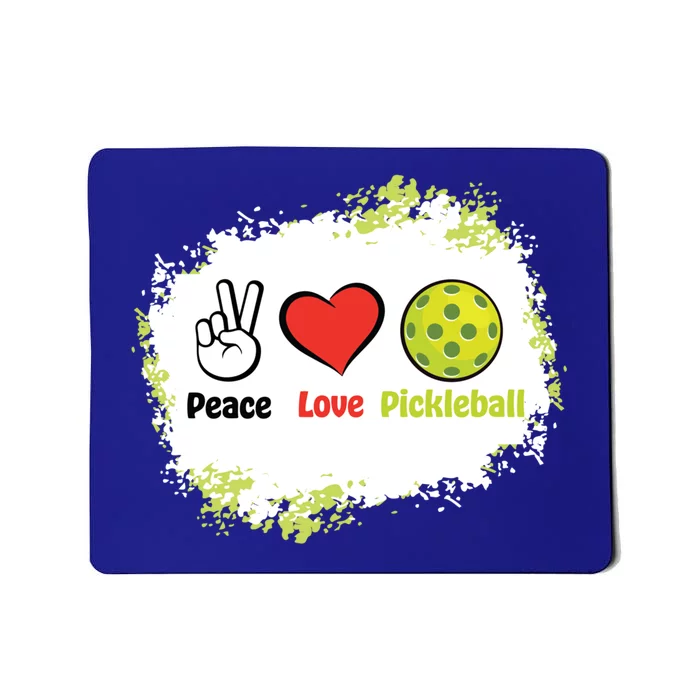 Peace Love Pickleball Funny Pickleball Gift Mousepad