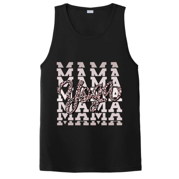 Pink Leopard Print Yoga Mama Performance Tank