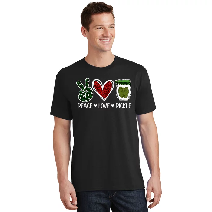 Peace Love Pickle Design For Pickle Lovers T-Shirt