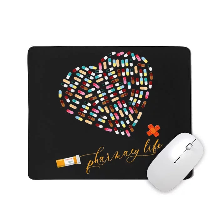 Pharmacy Life Pharmacist Heart Happy Valentine's Day Mousepad