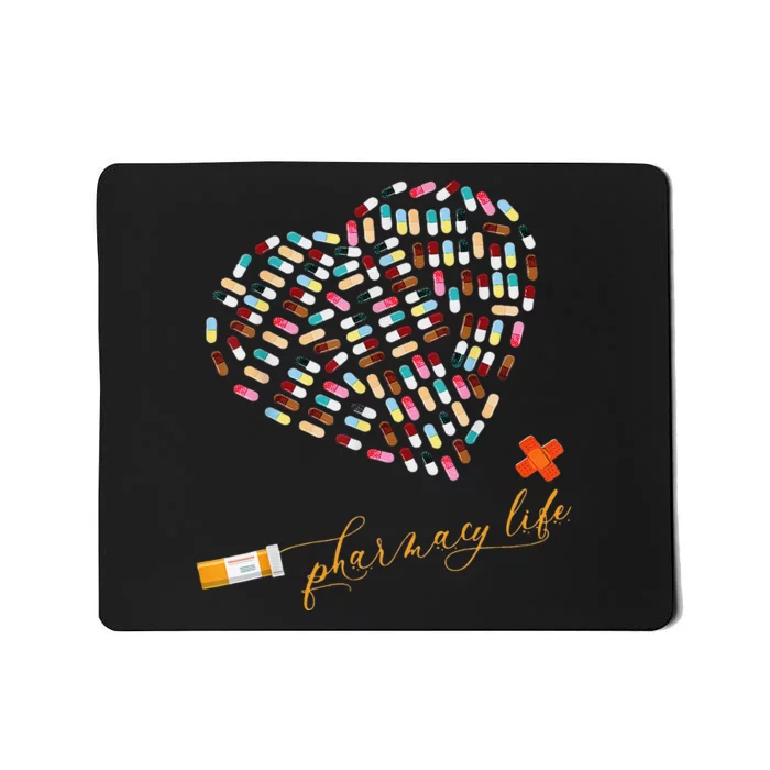 Pharmacy Life Pharmacist Heart Happy Valentine's Day Mousepad