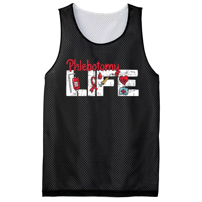 Phlebotomy Life Phlebotomist Medical Healthcare Worker Mesh Reversible Basketball Jersey Tank