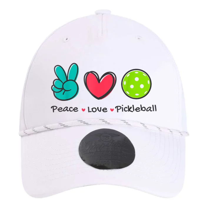 Peace Love Pickleball Court Play Loves Funny Pickleball Gift Performance The Dyno Cap