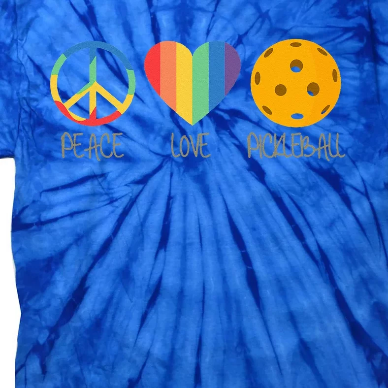 Peace Love Pickleball Tie-Dye T-Shirt