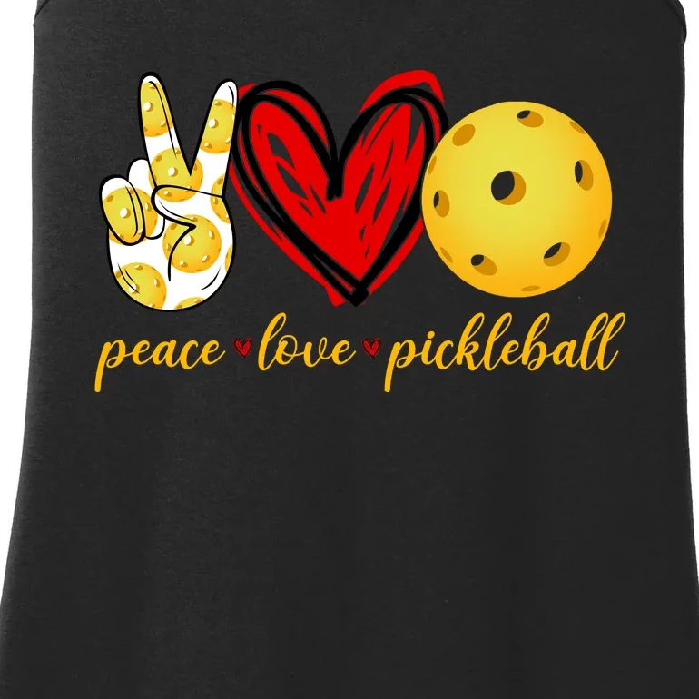 Peace Love Pickleball Ladies Essential Tank