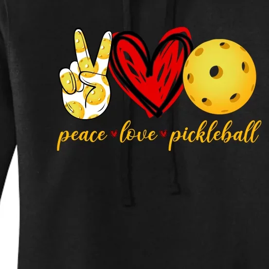 Peace Love Pickleball Women's Pullover Hoodie