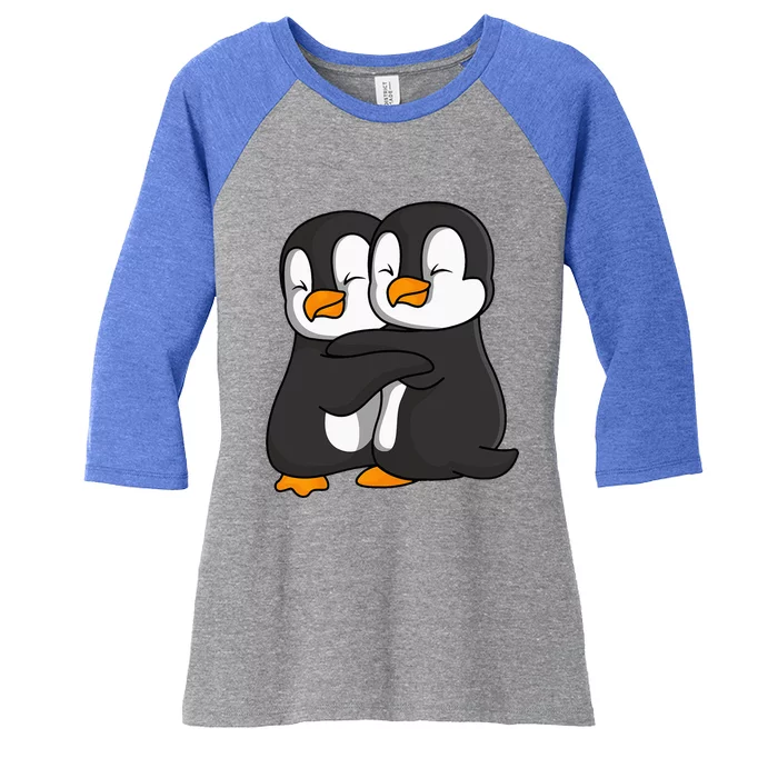 Penguin Lover Women's Tri-Blend 3/4-Sleeve Raglan Shirt