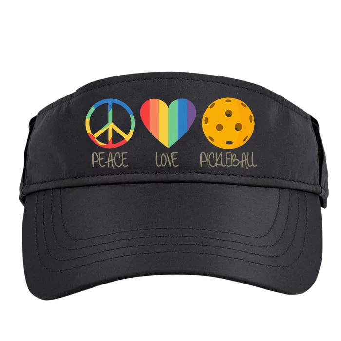 Peace Love Pickleball Adult Drive Performance Visor