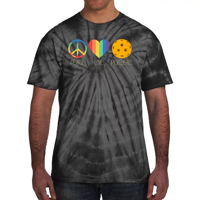 Peace Love Pickleball Tie-Dye T-Shirt