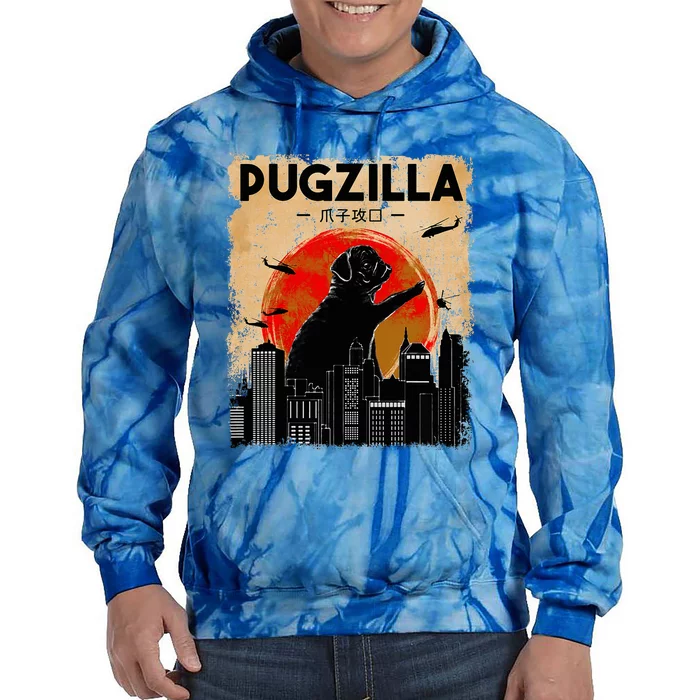 pug lover pugzilla  pug  dog pug art pug Tie Dye Hoodie