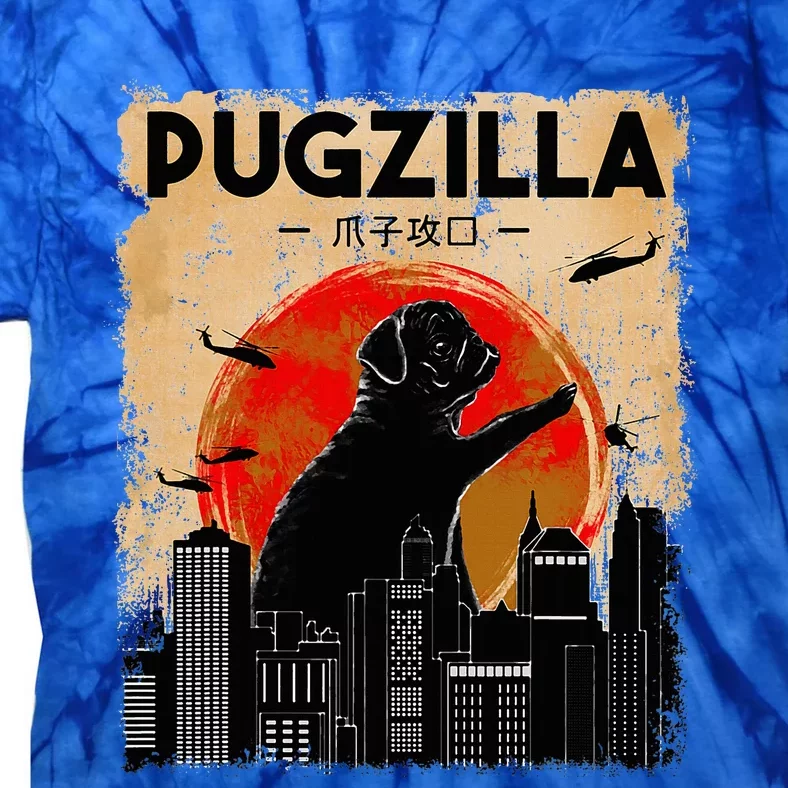 pug lover pugzilla  pug  dog pug art pug Tie-Dye T-Shirt