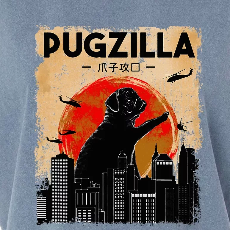 pug lover pugzilla  pug  dog pug art pug Garment-Dyed Women's Muscle Tee