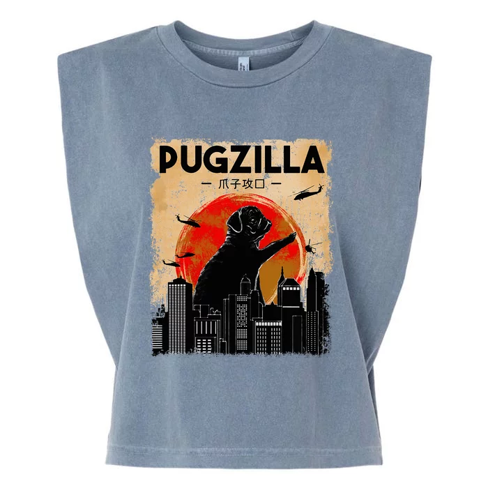 pug lover pugzilla  pug  dog pug art pug Garment-Dyed Women's Muscle Tee