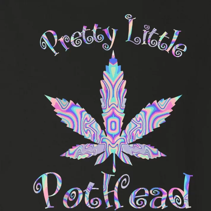 Pretty Little Pothead Weed Canabias 420 Toddler Long Sleeve Shirt