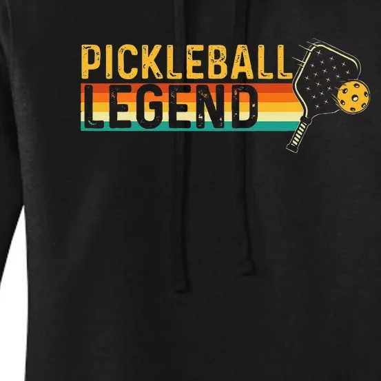 Pickleball Legend Pickleballers Pickleball Player Women's Pullover Hoodie