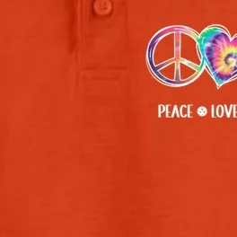 Peace Love Pickleball Funny Pickleball Tie Dye Great Gift Dry Zone Grid Performance Polo