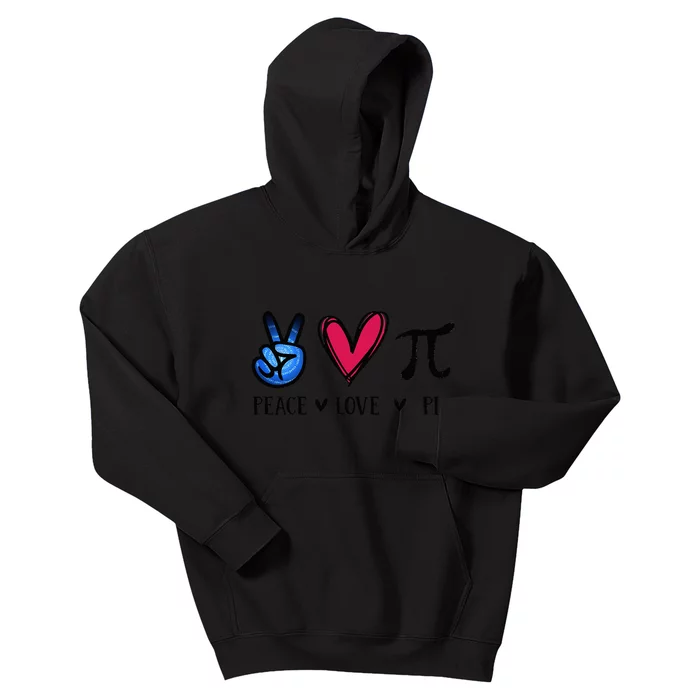 Peace Love Pi Math Love Pi Day Mathematics Math Teachers Kids Hoodie