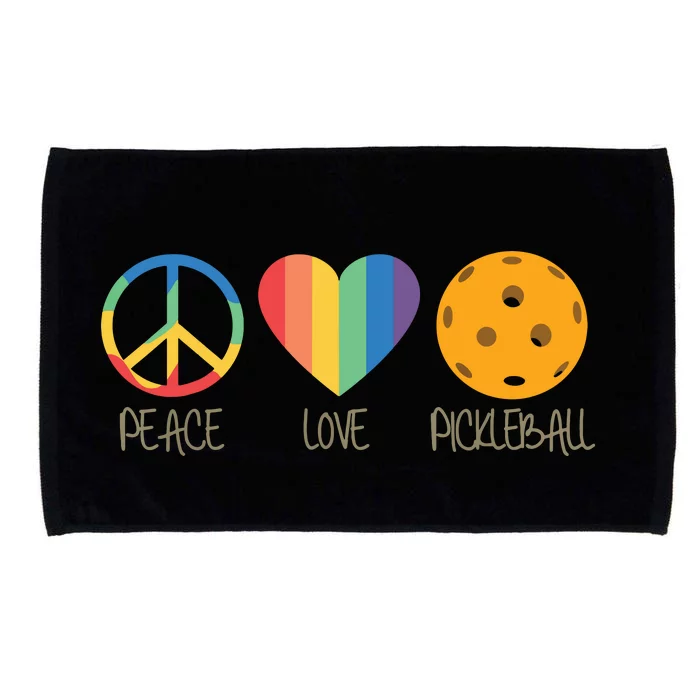 Peace Love Pickleball Microfiber Hand Towel