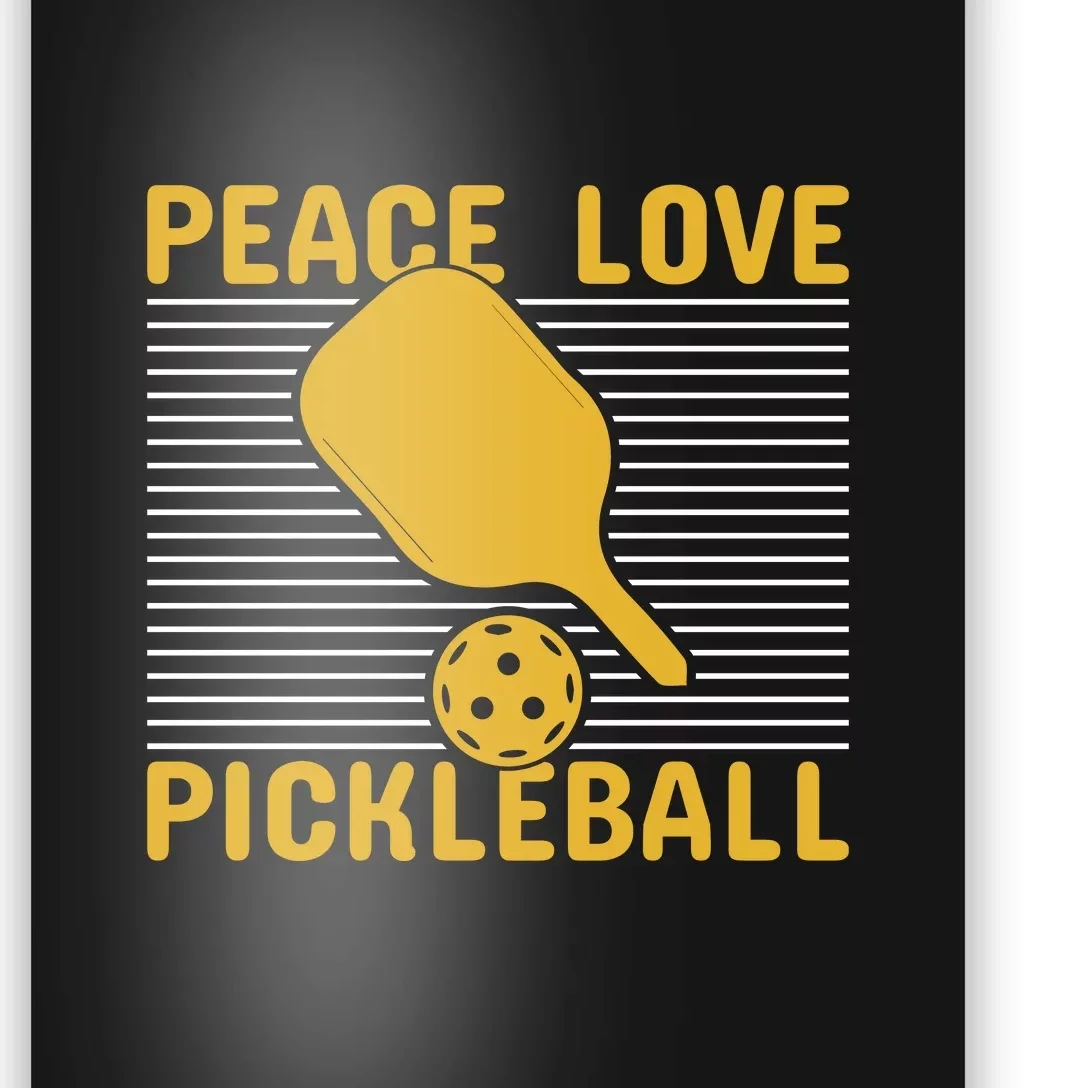 Peace Love Pickleball Paddles Sport Gift Pickleball Team Poster