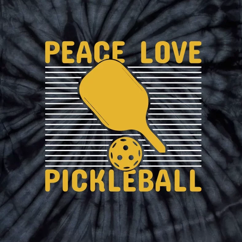 Peace Love Pickleball Paddles Sport Gift Pickleball Team Tie-Dye T-Shirt