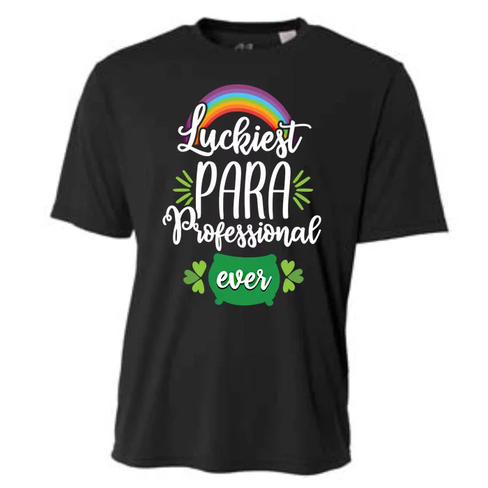 Paraprofessionals Luckiest Para Assistant Teacher Gift Great Gift Cooling Performance Crew T-Shirt